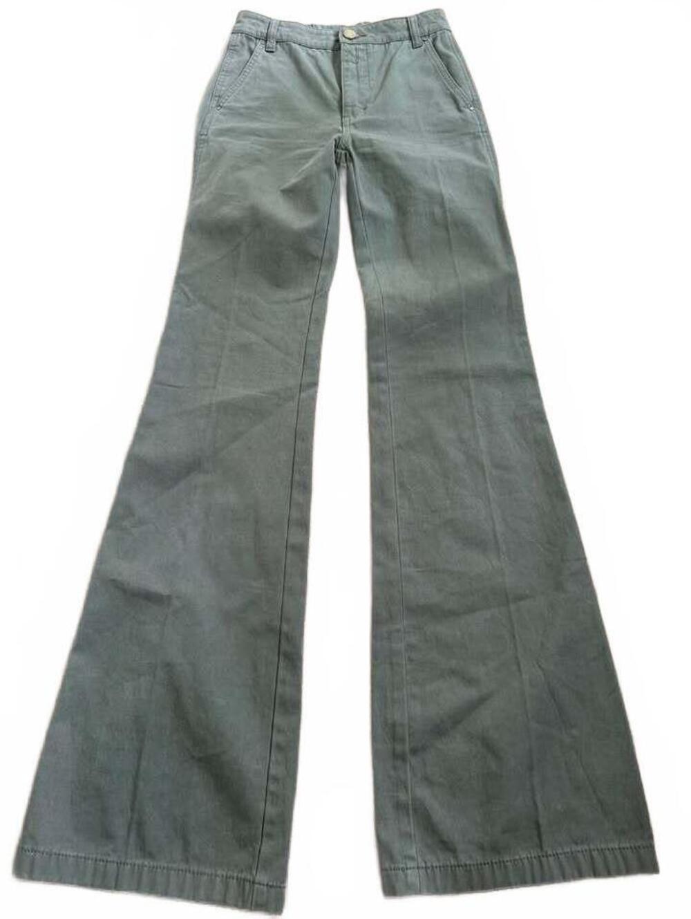 Tory Burch Olive Green Flare Pants